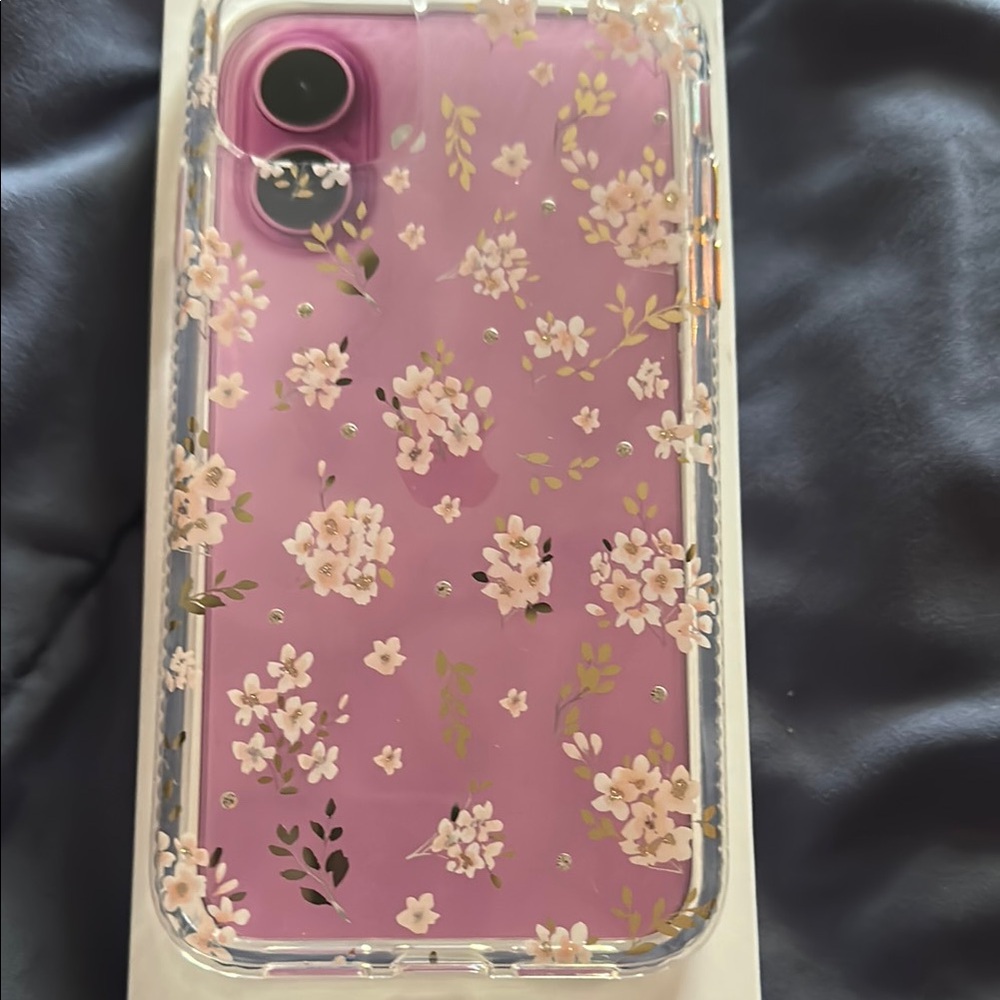 Floral Clear Case for Cell Phones, the iPhone 11.